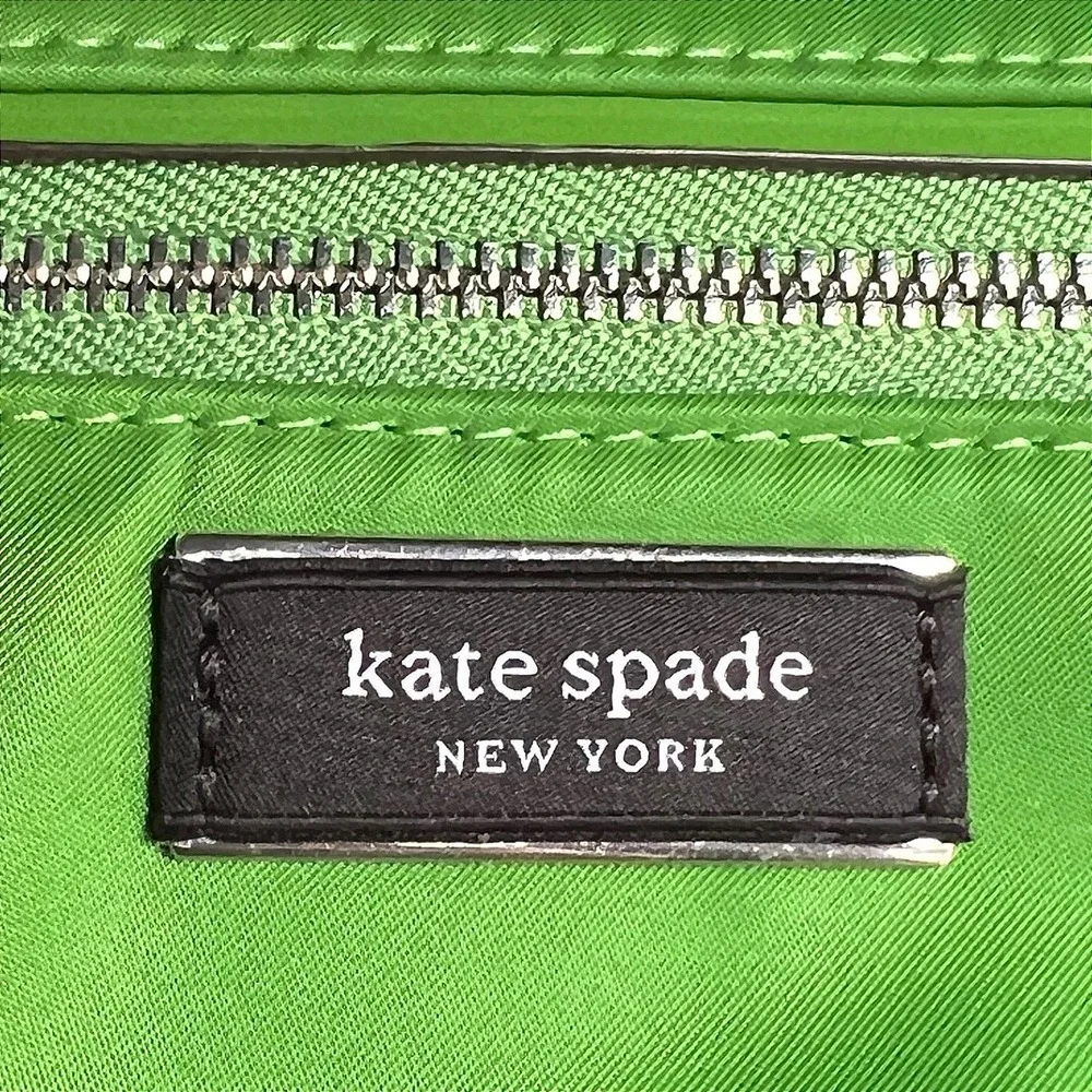 Kate Spade New York Green Nylon‎ Mini Backpack Silver Hardware K4650